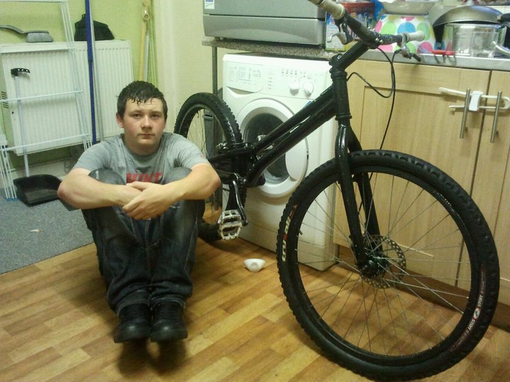Attached picture Ben & his NEON Trials Bike.jpg